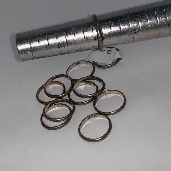 Sterling Silver Plain Band Ring, Size 3 - Picture 6 of 6